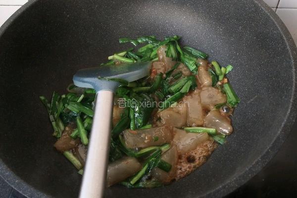 韭菜炒焖子的做法图解5