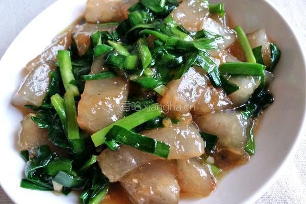 韭菜炒焖子的做法图解7