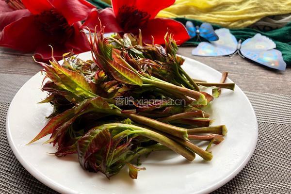 香椿芽煎鸡蛋的做法图解1