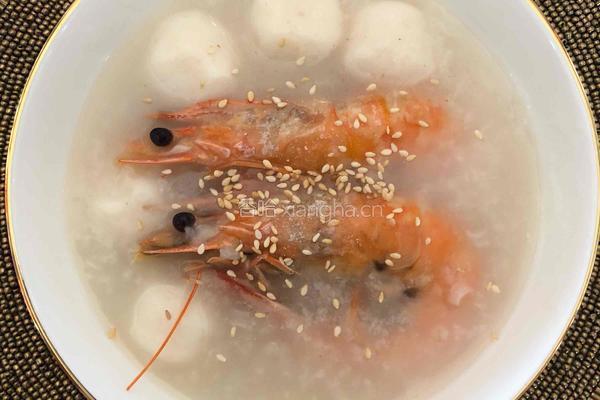 白鱼海虾粥