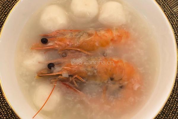 白鱼海虾粥的做法图解10