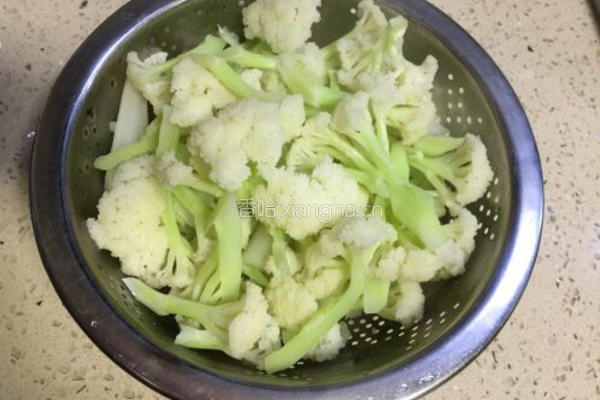 蚂蚁焗香辣花菜的做法图解5