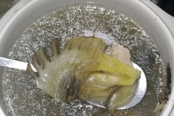 膨鱼鳃无花果炖瘦肉的做法图解6