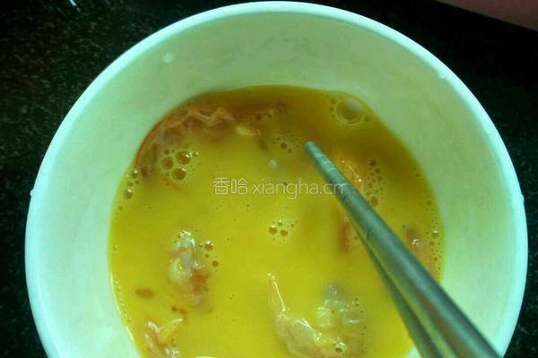 虾干鸡蛋蒸面（低配版）的做法图解4
