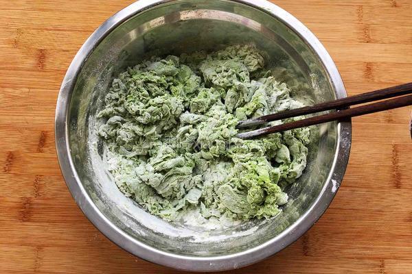 绿叶豆沙包的做法图解3