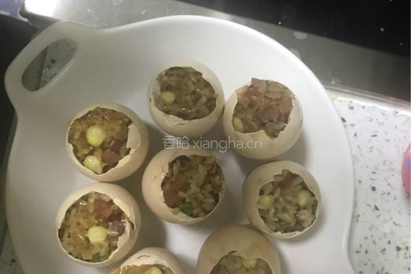 糯米鸡蛋的做法图解4