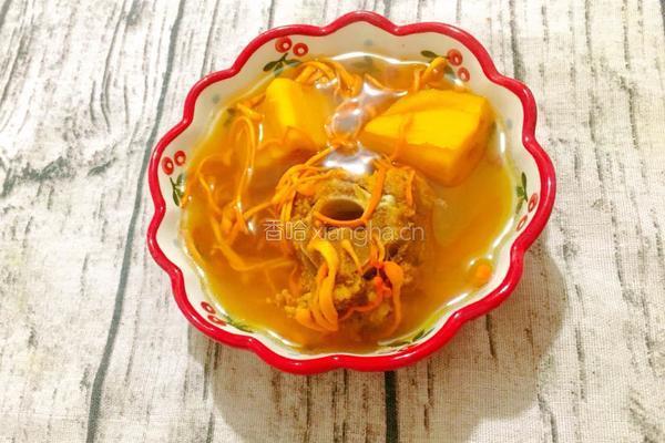 莲藕虫草花龙骨汤的做法图解11