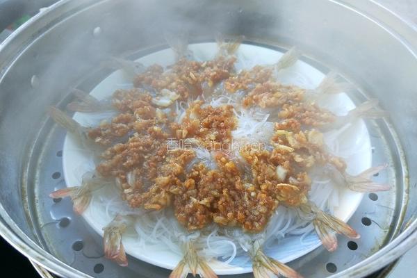蒜蓉粉丝虾的做法图解13