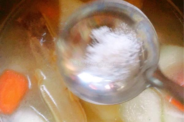 菜心鸭汤的做法图解5
