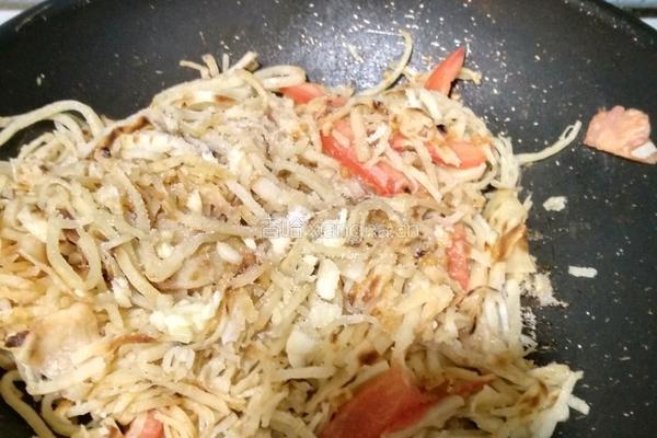 炒饼的做法图解7