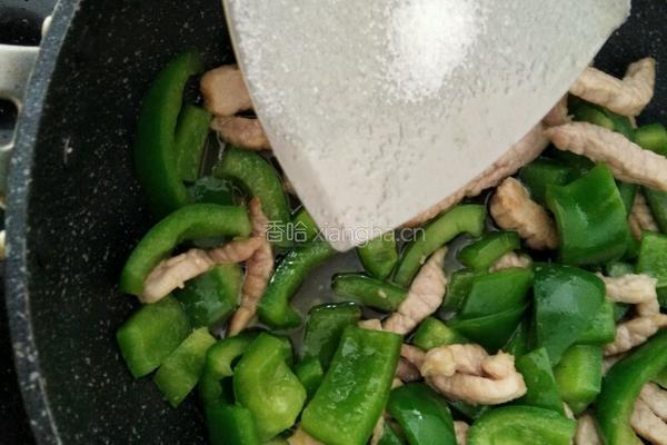 青椒炒肉丝的做法图解6