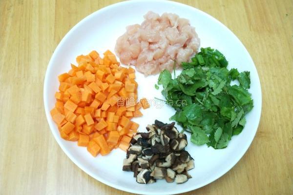 香菇鸡肉南瓜盅的做法图解4