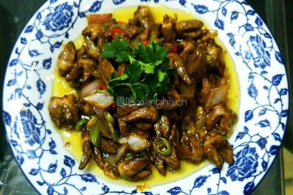 鲁菜大师蒋家常菜酱爆鸡心的做法图解5