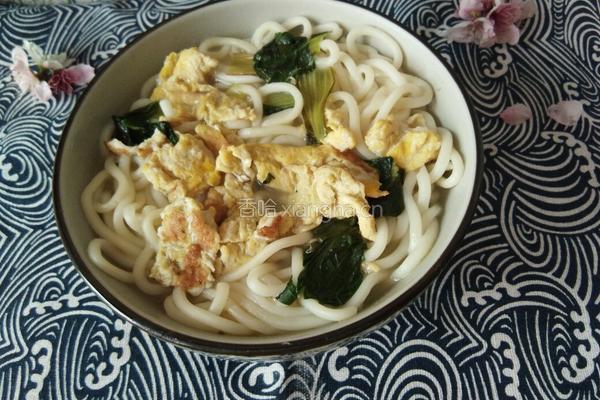 青菜鸡蛋面的做法图解8