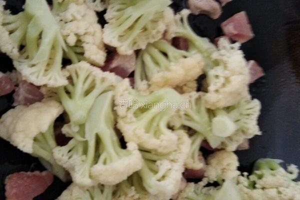花菜炒肉的做法图解5