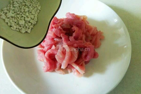 蒜苔肉丝的做法图解5