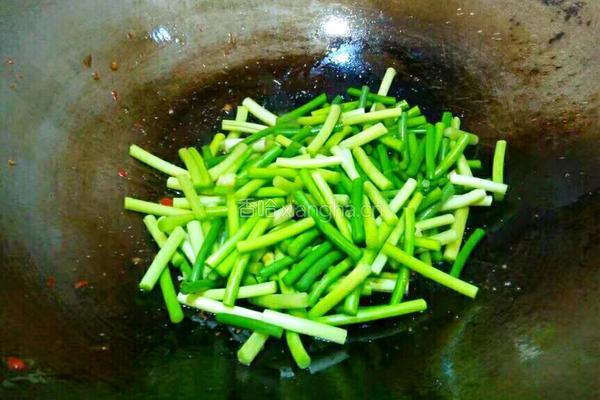 蒜苔肉丝的做法图解15
