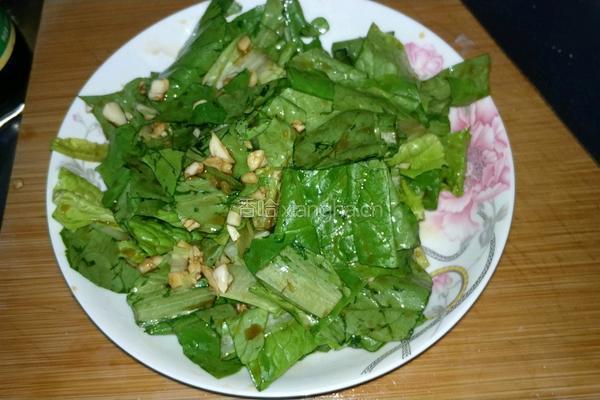 蒜拌油麦菜的做法图解3