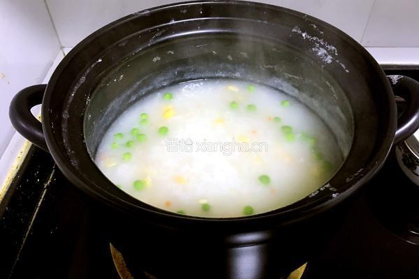 磷虾时蔬砂锅粥的做法图解5