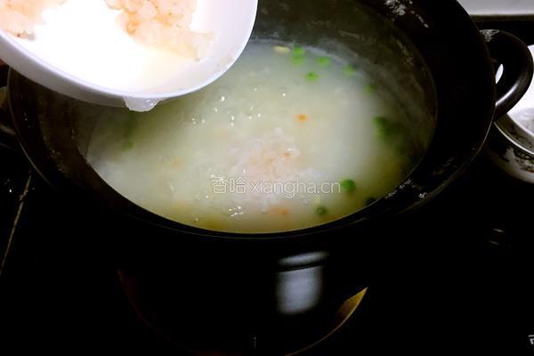 磷虾时蔬砂锅粥的做法图解6