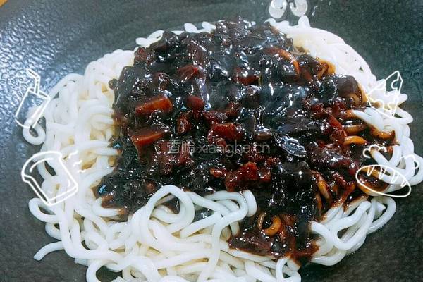 韩式炸酱面的做法图解4