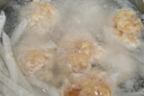 萝卜丸子汤的做法图解4