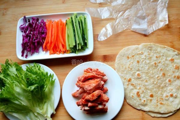 低脂鸡肉卷的做法图解4