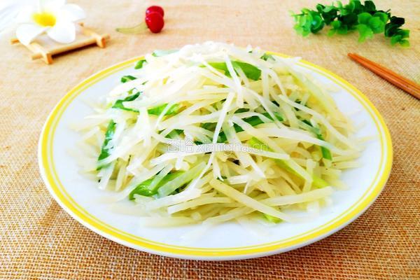 土豆丝炒韭菜的做法图解15
