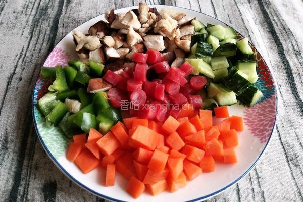 菠萝炒饭的做法图解2