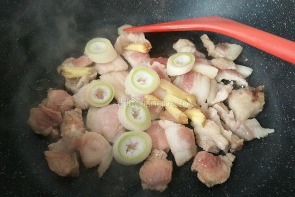 蒜苔炒肉的做法图解4