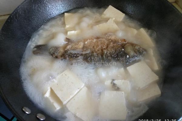 鲫鱼炖豆腐汤的做法图解13