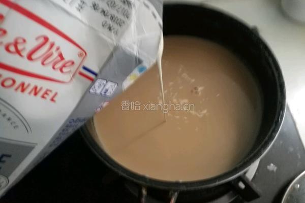 樱花粉圆珍珠奶茶的做法图解8