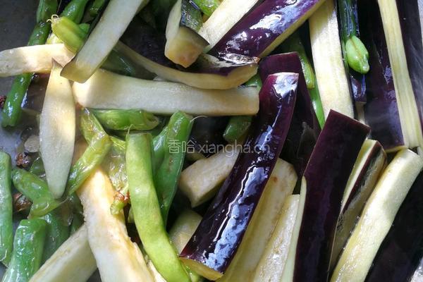 豆角烧茄子的做法图解3