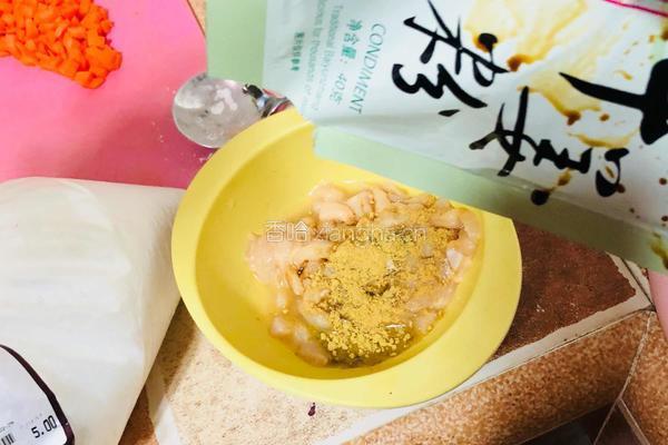 鸡肉蔬菜粥的做法图解4