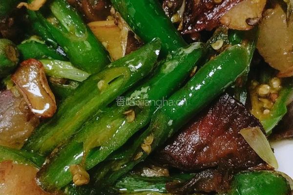 青椒炒腊肉的做法图解9
