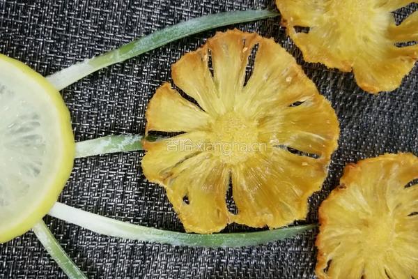 糖渍烤菠萝花的做法图解6