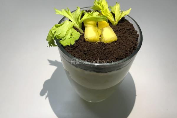 超简易网红盆栽芒果奶昔
