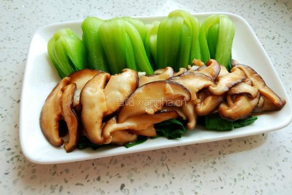 香菇油菜的做法图解6