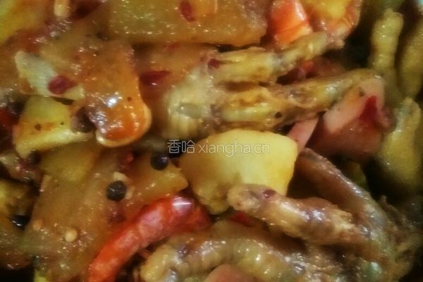 明虾鸡爪煲的做法图解6