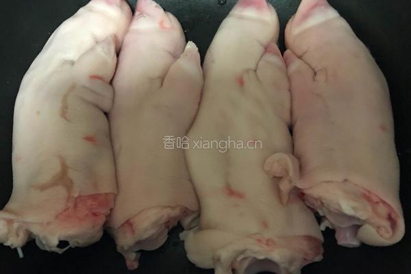 花生猪蹄的做法图解1