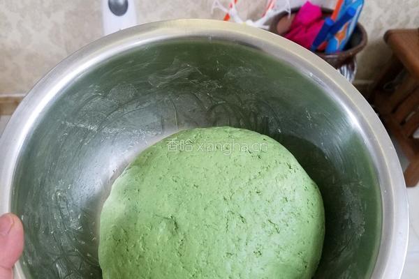 艾草青团（豆沙馅）的做法图解4