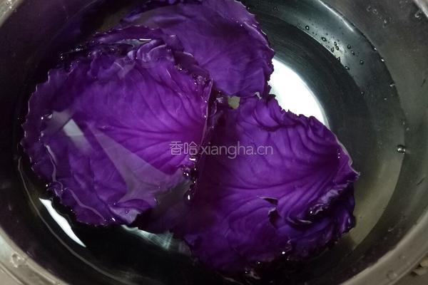 冰草紫甘蓝蔬菜沙拉的做法图解2