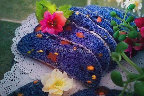 紫蝶花星空面包的做法图解14