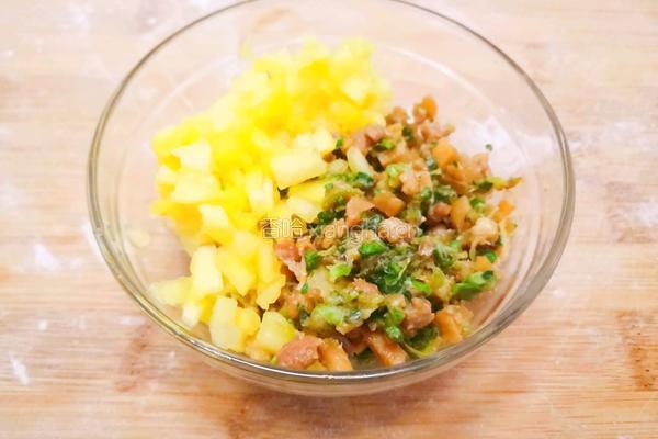 菠萝春笋鲜肉饺的做法图解7