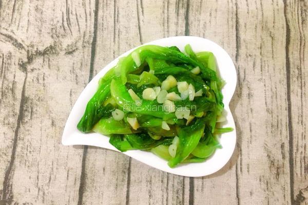 蒜蓉炒生菜的做法图解7