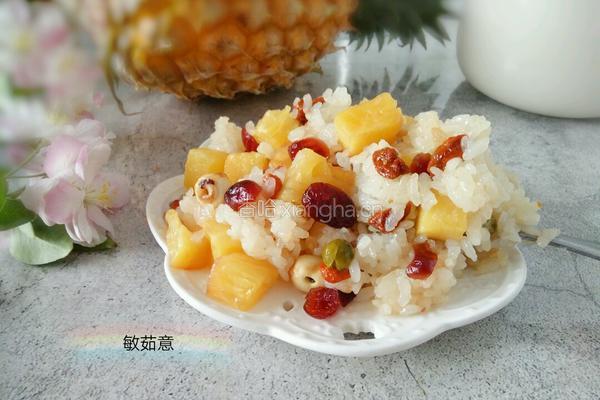 五彩菠萝饭的做法图解10