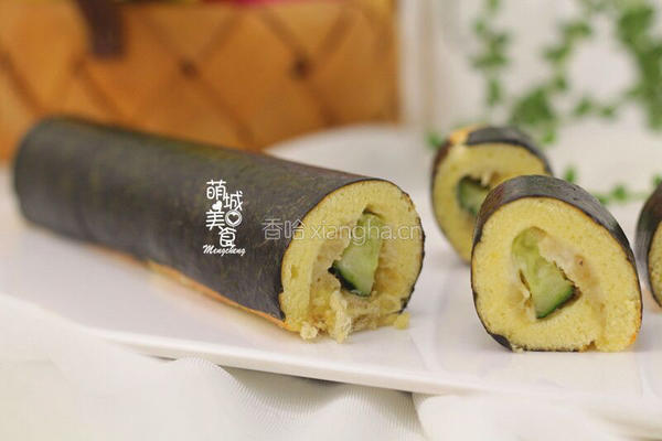 紫菜蛋糕卷的做法图解11