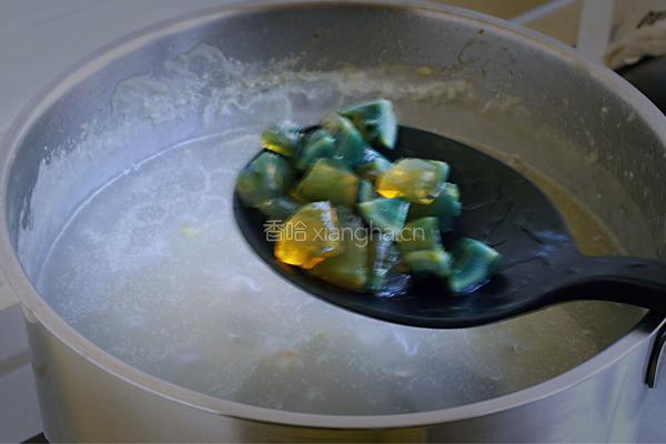 皮蛋生菜瘦肉粥的做法图解12