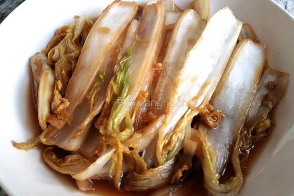 醋溜娃娃菜的做法图解5