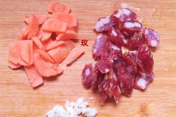  腊肠蚕豆的做法图解7